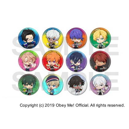 CharaDri!! 2022 Chibi Can Badges (12) - The Obey Me Wiki