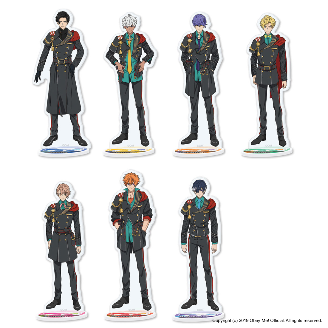 Anime Style Brothers 2021 RAD Uniform Acrylic Stands (7) - The Obey Me Wiki