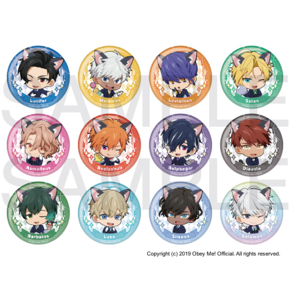 Mixx Garden Black Cat Butler Cafe 2021 Chibi Can Badges (12) - The Obey ...