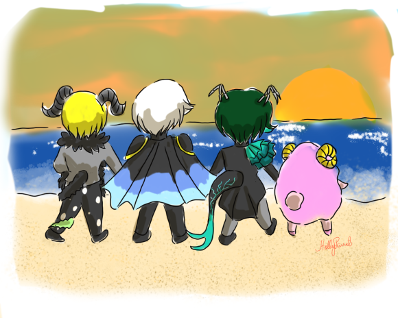 Fanart - We'll Catch the Sunset Together by HollyParrot.png