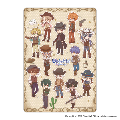 Seven Brothers and Side Characters 2025 Chibi Cowboy Clear Case.png